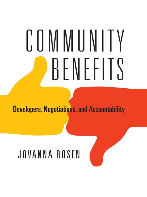Title details for Community Benefits by Jovanna Rosen - Available